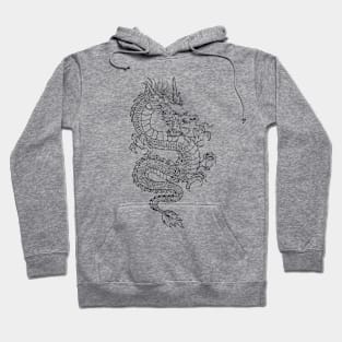 Black Asian Dragon Hoodie